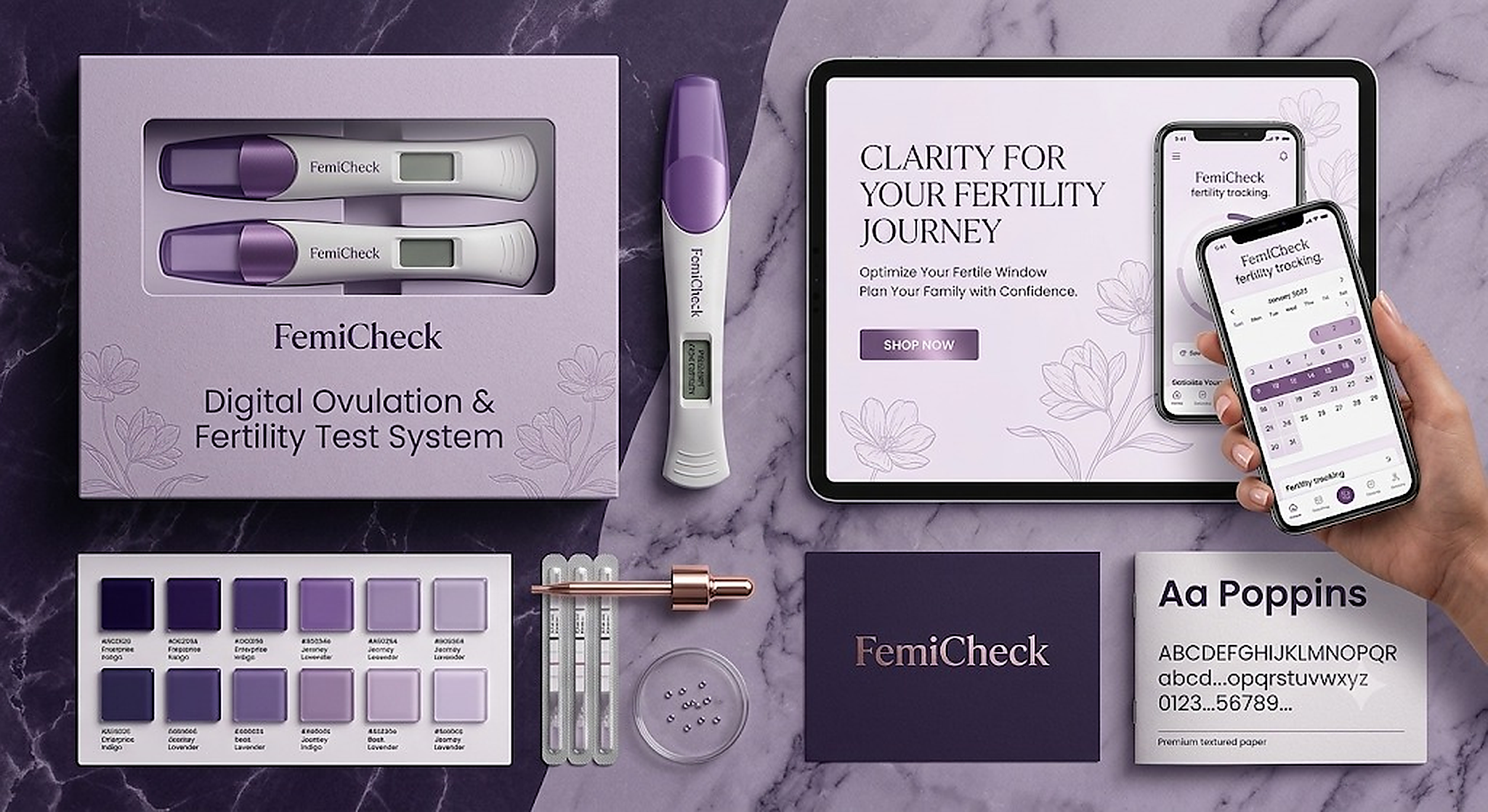 DTC site, fertility path + product benefits