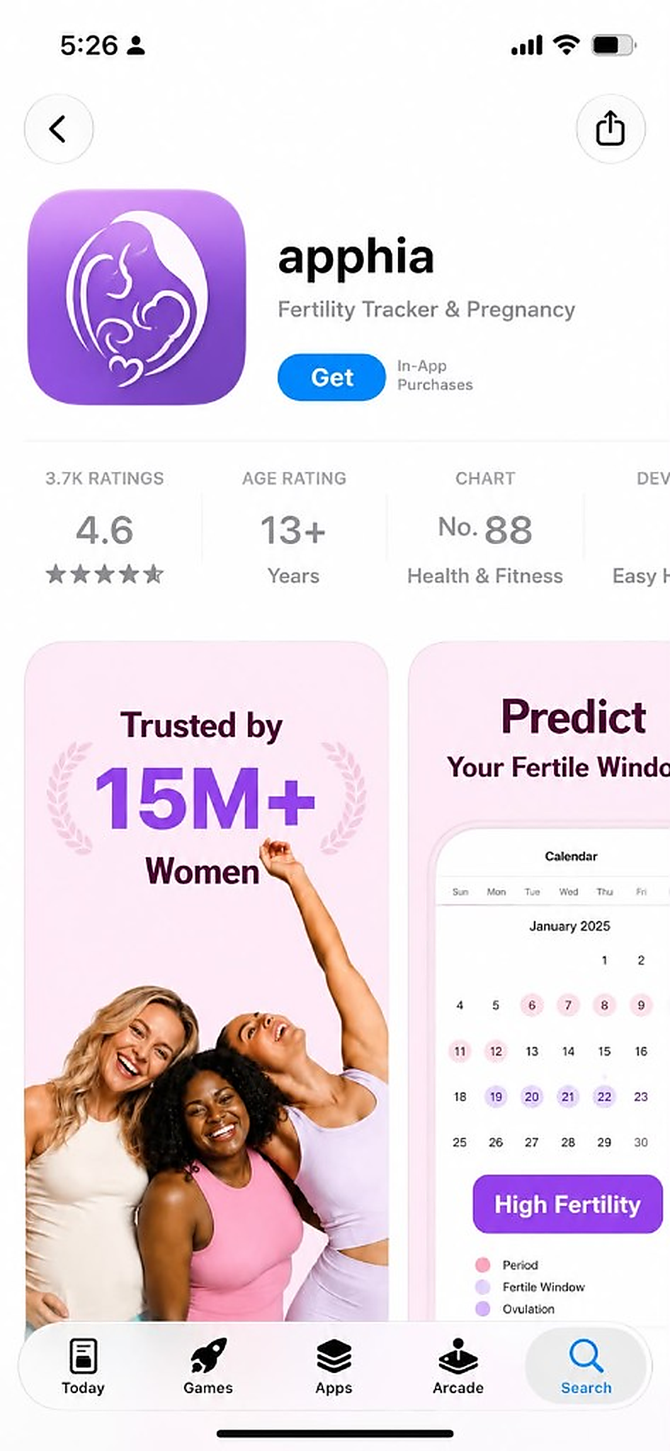 apphia App Store listing